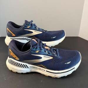 Brooks Adrenaline GTS 23 Running Shoes Navy Blue Size 10